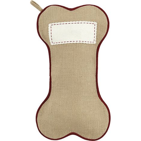 Weihnachtsstrümpfe in Knochenform für Hunde, großes Fassungsvermögen, braun, ideal für die Weihnachtsdekoration am Kamin (1/2)