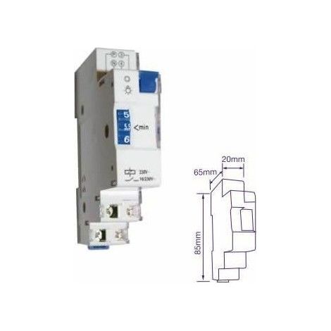 Minutero de escalera para carril DIN 16A GSC 0401239 (1/4)