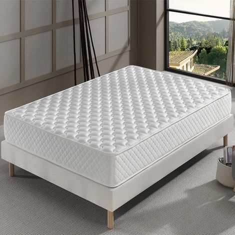 Matelas Mousse 160x200 - Ferme - Réversible - Côté Été/hiver - H20 Cm (1/5)
