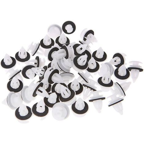 Ecleanfy - 50Pcs Clips De Panneau De Porte De Voiture avec Bague D'étanchéité pour E34 E36 E38 E39 E46 M3 M5 Z3 X5 (1/4)