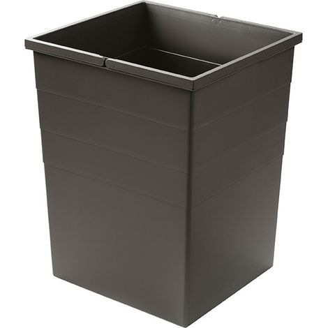 Bac 55L gris anthracite pour poubelles encastrables Hailo (1/3)