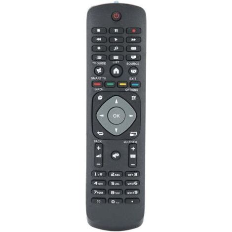 Télécommande universelle Philips LCD/LED/Plasma, Noir Plastique, 2 piles AAA, Distance 8m (1/4)