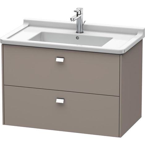 Meuble sous-vasque BRIOSO poignée chromé 563x820x469mm basalt mat
