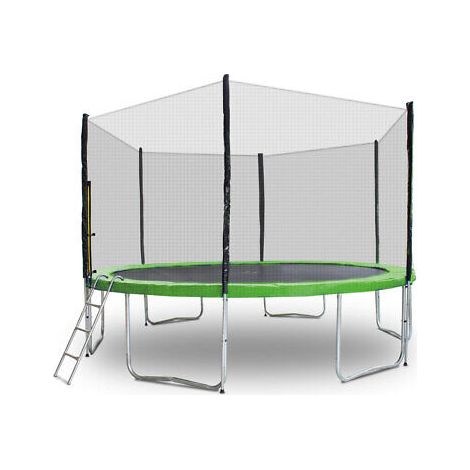 Gartentrampolin Trampolin 250cm Modell 2019 Randabdeckung Hellgrün