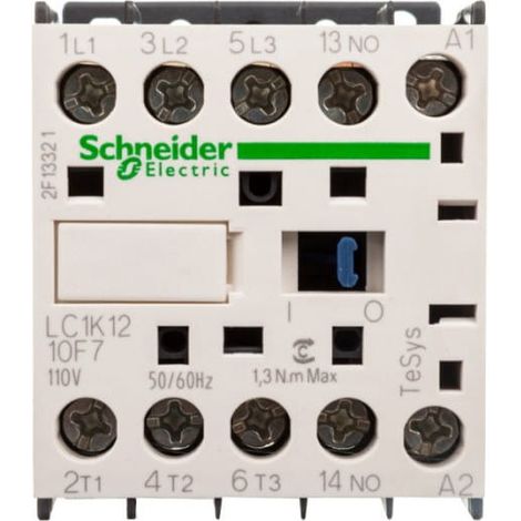 Contacteur de puissance 12A 3P 110V AC 1Z 0R LC1K1210F7