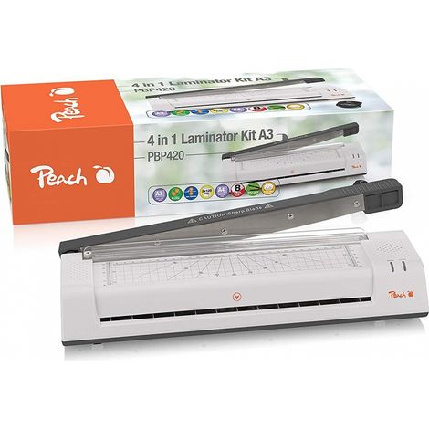 Peach 4 in 1 Laminiergerät A3 mit Hebelschneider A4 (PBP420)
