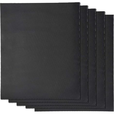 BBQ Grillmatte 50x40 5er Set Antihaft Grillteppich rund 40x50 Wiederverwendbar Gasgrill Holzkohle (1/5)