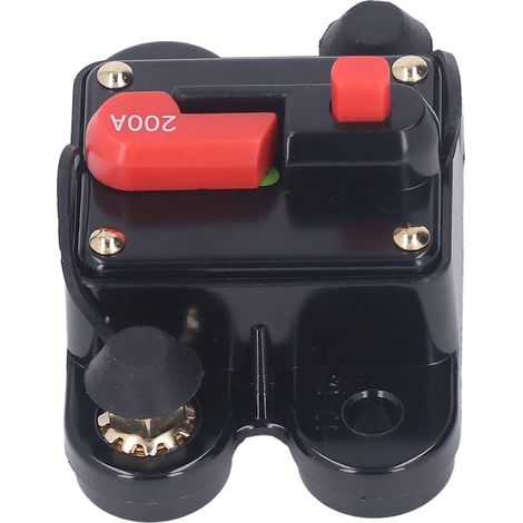 Coupe-circuit réarmement manuel 1/4 pouce protection surintensité DC 12-48V pour véhicule et moteur 200A (1/5)