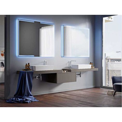 Mobile Bagno Tavolone120 cmGrigio Talpa Staffe Incluse (1/5)