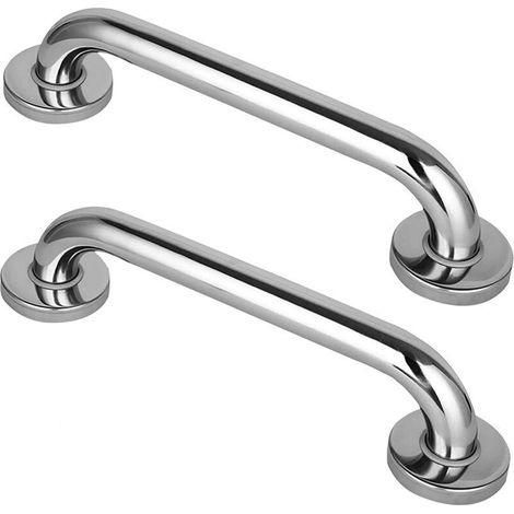 Pcs Barre - 30cm Appui pour Salle de Bain en Acier Inoxydable Barre de Sécurité Murale Poignée de Douche WC Baignoire avec Vis (1/5)