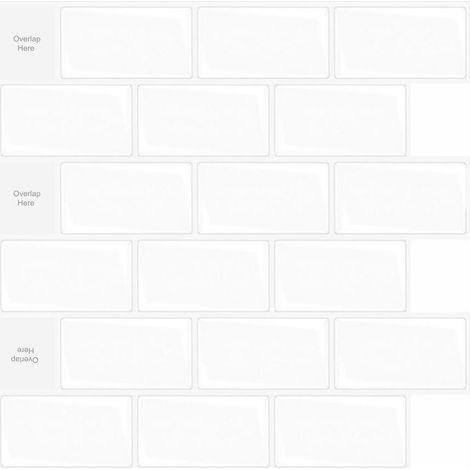 10 pièces Credence Adhesive pour Cuisine,Carrelage Adhesif Mural Cuisine Salle de Bain,Autocollant Cuisine,30 x 30 cm (1/5)