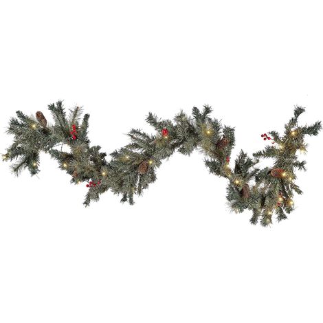 Weihnachtsgirlande LED TENALA 180 cm Grün