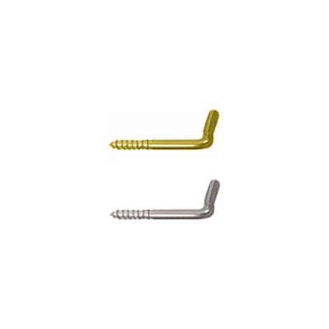 CANCANETTI A VITE PER BRIS BRIS- - ø mm.2x22 - acciaio ottonato - 50 pezzi