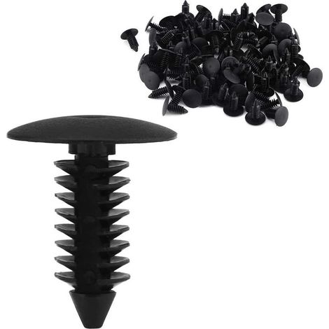 Clip de garniture de porte 100Pcs A16 Pare-chocs de voiture universel Fender Rivets de pare-chocs en nylon