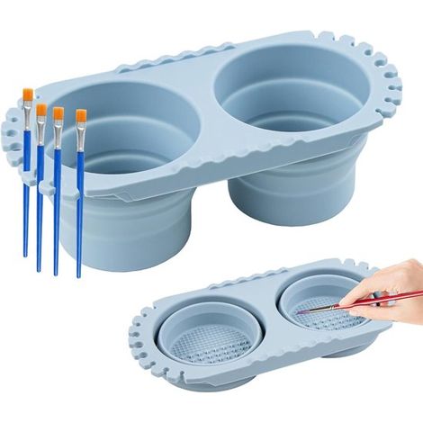 Nettoyant pour pinceaux - Lave-pinceaux pliable - Produit nettoyant pour pinceaux (1/5)