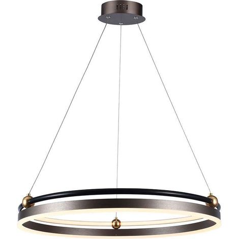 Suspension LED anneau 3000K bronze Ø62,5 V-TAC VT-7579 (1/5)