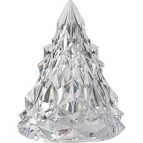 Veilleuse De Noël - Iceberg En Cristal - Lumière Chaude Blanche - 1,5 W - Alimentation Par 3 Piles Bouton LR1130 - 6 x 5 x 5 cm - 1 Pièce (1/5)