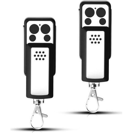 2 Télécommandes pour Motorisation de Portail – Compatible Avidsen 114253, 104257, 104250 – Design Compact à Glissière, 4 Canaux, Signal Stable, Clonage Facile (1/4)