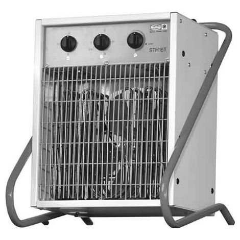 Helios STH 15 T Termoventilatore con timer 3 PH., 400 V, 15 KW, DN 315, 02523