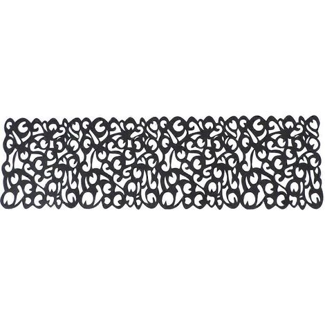 Nappe élégante style nordique, nappe ajourée chic, accessoires de table pour le salon (noir)-10119 cm-Black