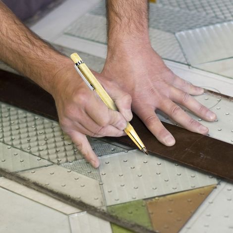 Ensemble de stylos marqueurs en verre diamantés remplis d'huile pour les travaux manuels et la découpe (Plan A1) (1/5)
