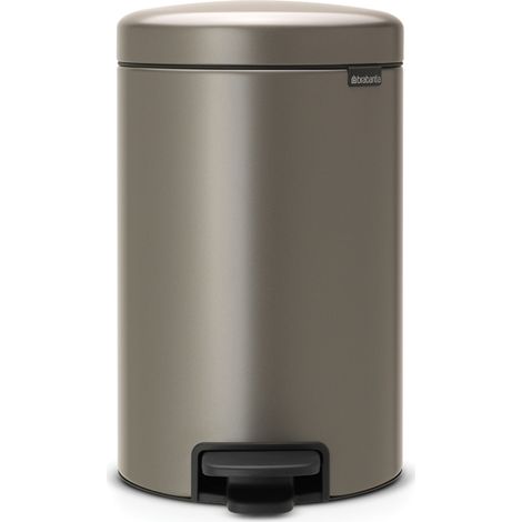 Brabantia Eleganter Küchenmülleimer 12 Liter Platin (1/5)