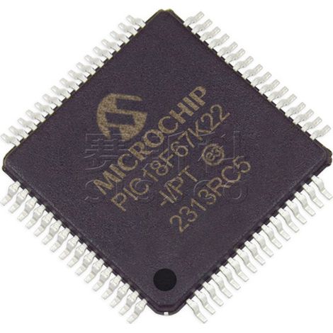 PIC18F67K22-I/PT PIC18F67K40-I/PT Electronic components Chips, 5 units each.