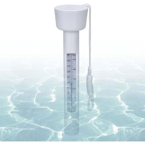 Bardusch - Jauge de Température pour Piscine - Sonde Flottante à Corde avec Lecture Facile pour Bassin,0-50℃ Accessoire Flottant Pour Température De L'Eau Pour Maison, Spa, Aquarium, Étang, Usage (1/4)