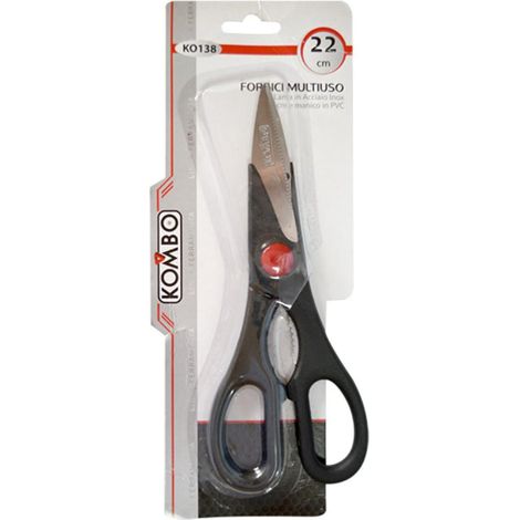 Forbici Multiuso in Acciaio Inox 22 cm Lama Rivestita in PVC