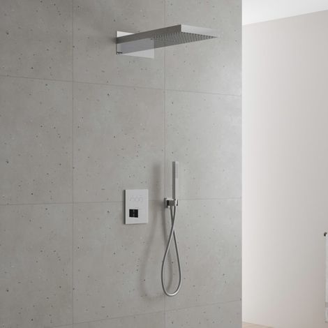 Kronenbach Smart Push Thermostat Duschsystem Unterputz für 3 Verbraucher, eckig (1/5)