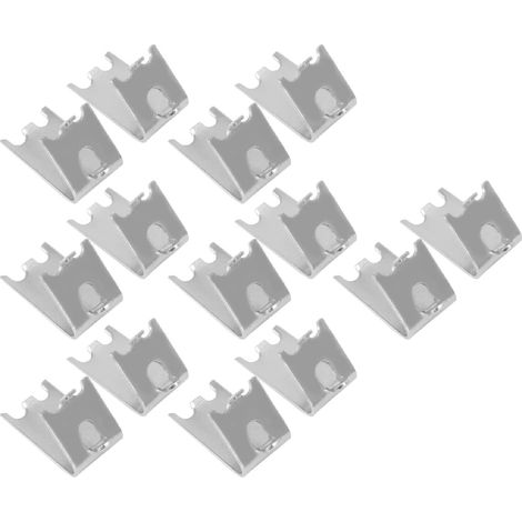 Titre: Clips Robustes pour étagère De Congélateur – Lot de 14, Clips De Support D'étagère en Acier Inoxydable – Pièce De Rechange (1/5)