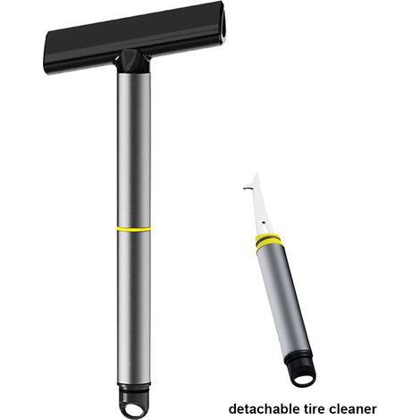 Spazzola da neve multifunzionale 3 in 1 per auto, raschietto per ghiaccio e pulitore per pneumatici rimovibile, dispositivo di rimozione da 28 cm, pala per parabrezza di camion e SUV (1/5)