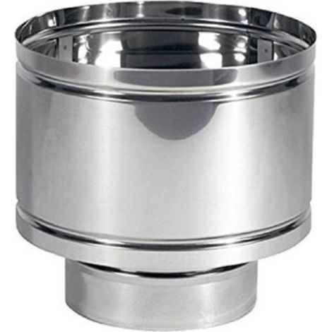 Antivento a botte in acciaio inox 100 Maschio comignolo stufa pellet fumaiolo at (1/3)