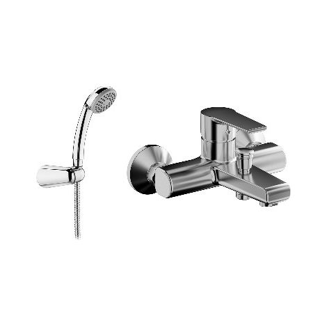MISCELATORE MONOCOMANDO VASCA CON ACCESSORI LINEA TEN Misura: Cromo (1/2)