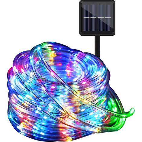 LED Solar Lights, 10m Waterproof Solar Lights with 100 LEDs for Bedroom, Wedding, Party, Garden, Christmas, Colorful (1/5)
