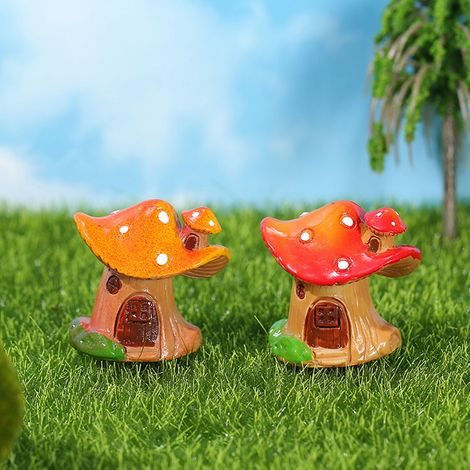 Maison En Résine - Décoration Microscopique Pour Terrarium Et Bonsaï - 3 3 X 3 3 X 3 4 Cm - Lot De 2 (1/5)