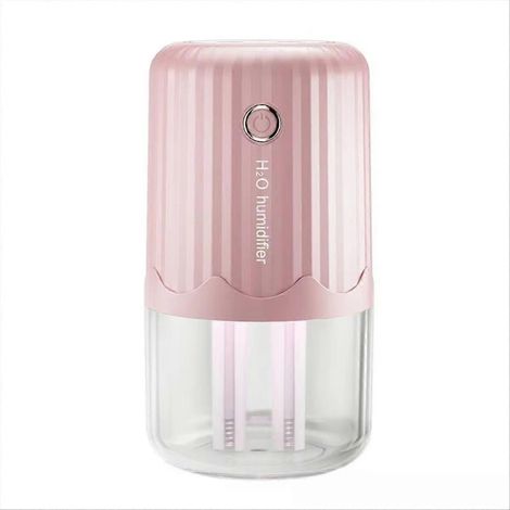 Humidificateur USB grande capacité avec double fonction, fonctionnement silencieux, veilleuse et diffuseur d'arômes pour la maison et le bureau. (1/5)