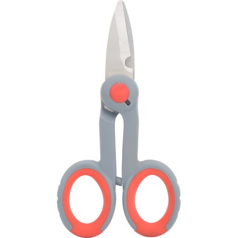 Ciseaux multifonction pour fil de pêche, pince en acier inoxydable, coupe-fil avec lame dentelée (1/5)