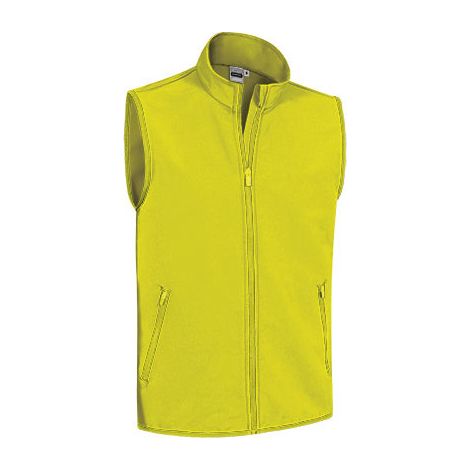 Chaleco deportivo elástico cortavientos Runrock VALENTO S Amarillo Fluor