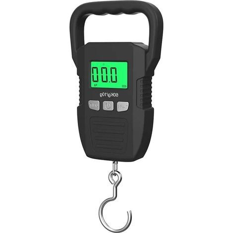 Digitale Gepäckwaage, 4er-Set, 60 kg/10 g, mit LCD-Bildschirm, tragbare Hängewaage, elektronische Waage für Gepäck und Küchenutensilien. (1/5)