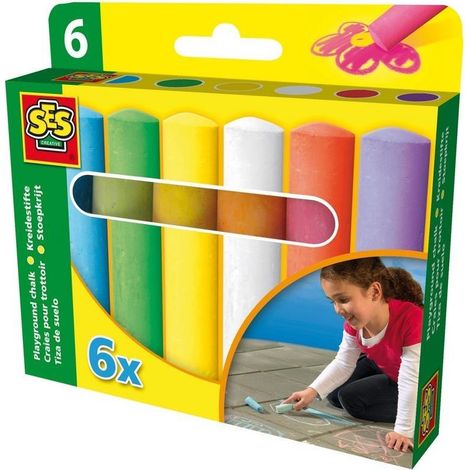Gessetti colorati per marciapiedi - 6 colori