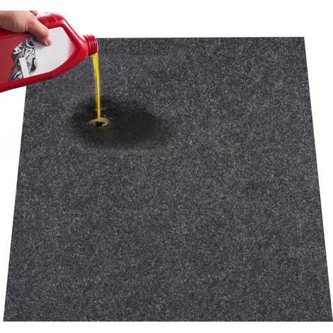VEVOR Tapis de Sol de Garage 2011,7x2590,8x2,4 mm Tapis Protection Antiderapant Impermeable Eau Neige Pluie Boue Huile de Voitures avec Support TPE Anti-fuite Facile a Nettoyer Decouper, Divers Usages