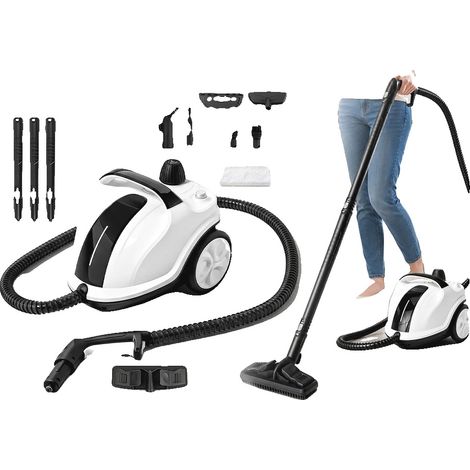 Nettoyeur à vapeur, puissance de 2000W, pression de 5 bars, chaudière de 2,0L, sortie de 60 g/min, design sûr (1/5)