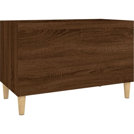 Armoire à disques chêne marron 74,5x38x48 cm bois d'ingénierie (1/5)