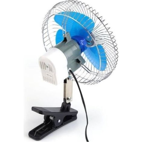 12V Ventilateur de Refroidissement Oscillant de Voiture À Pince Allume Cigare (1/4)