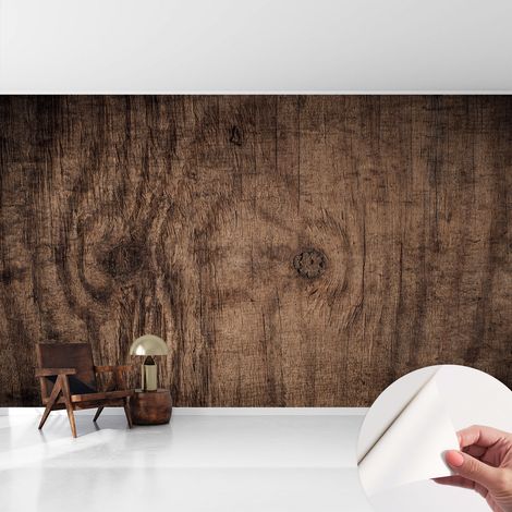 Papier peint autocollant avec imprimé pour décoration intérieure pour rénovation a motif Bois rustique 416x254 cm (1/5)
