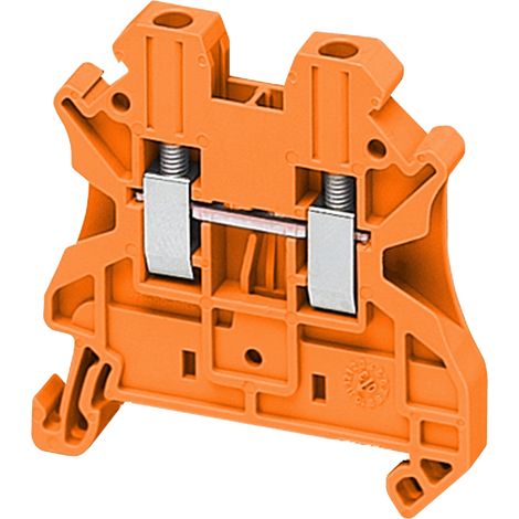 Borne à vis passant 2 points 2,5mm² orange SCHNEIDER NSYTRV22AR
