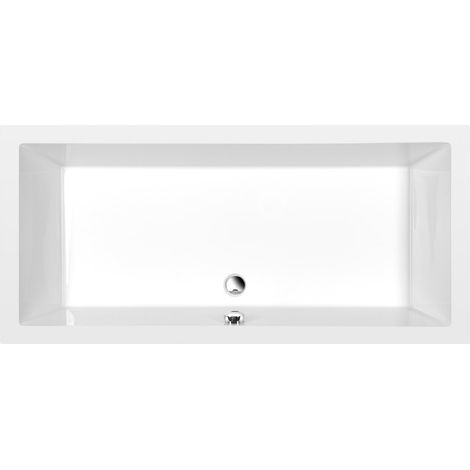 Receveur de douche rectangulaire DEEP avec support. Cadre 160x75x26cm, Blanc (1/5)