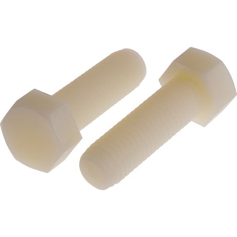 Vis à tête hexagonale Nylon, M12 x 40mm ( Prix pour Sachet de 25 )