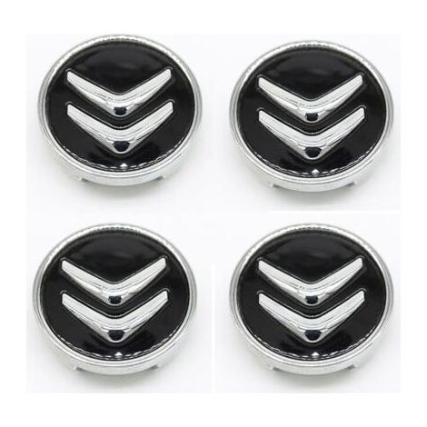Lot de 4 enjoliveurs de roue pour Citroën C2 C4 LC5 60 mm, étanches, accessoires (1/4)